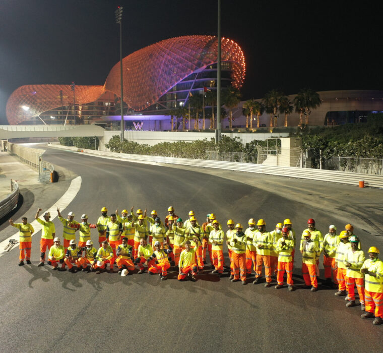 Visão geral do projeto do circuito de Yas Marina – modernização da construção e layout do circuito 8