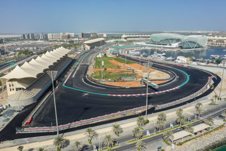 Visão geral do projeto do circuito de Yas Marina — construção e modernização do traçado