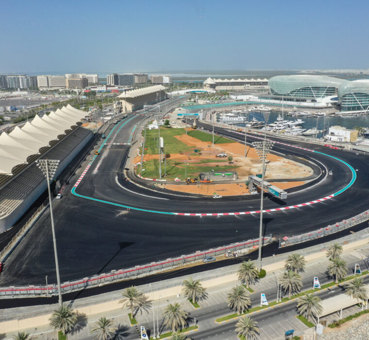 Visão geral do projeto do circuito de Yas Marina — construção e modernização do traçado
