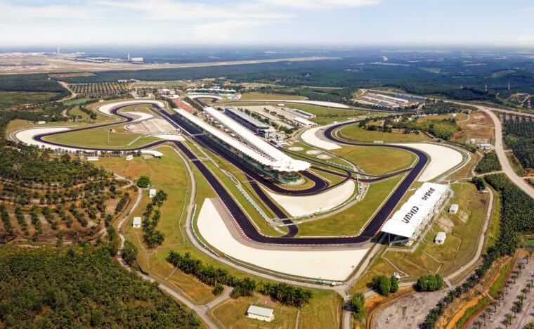 Visão geral do projeto do Circuito Internacional de Sepang: redesenho e repavimentação do circuito.
