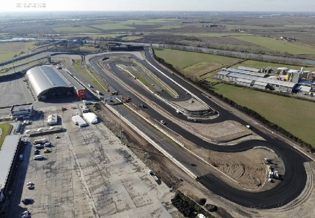 Aerial view of the former Adria International Raceway in Italy